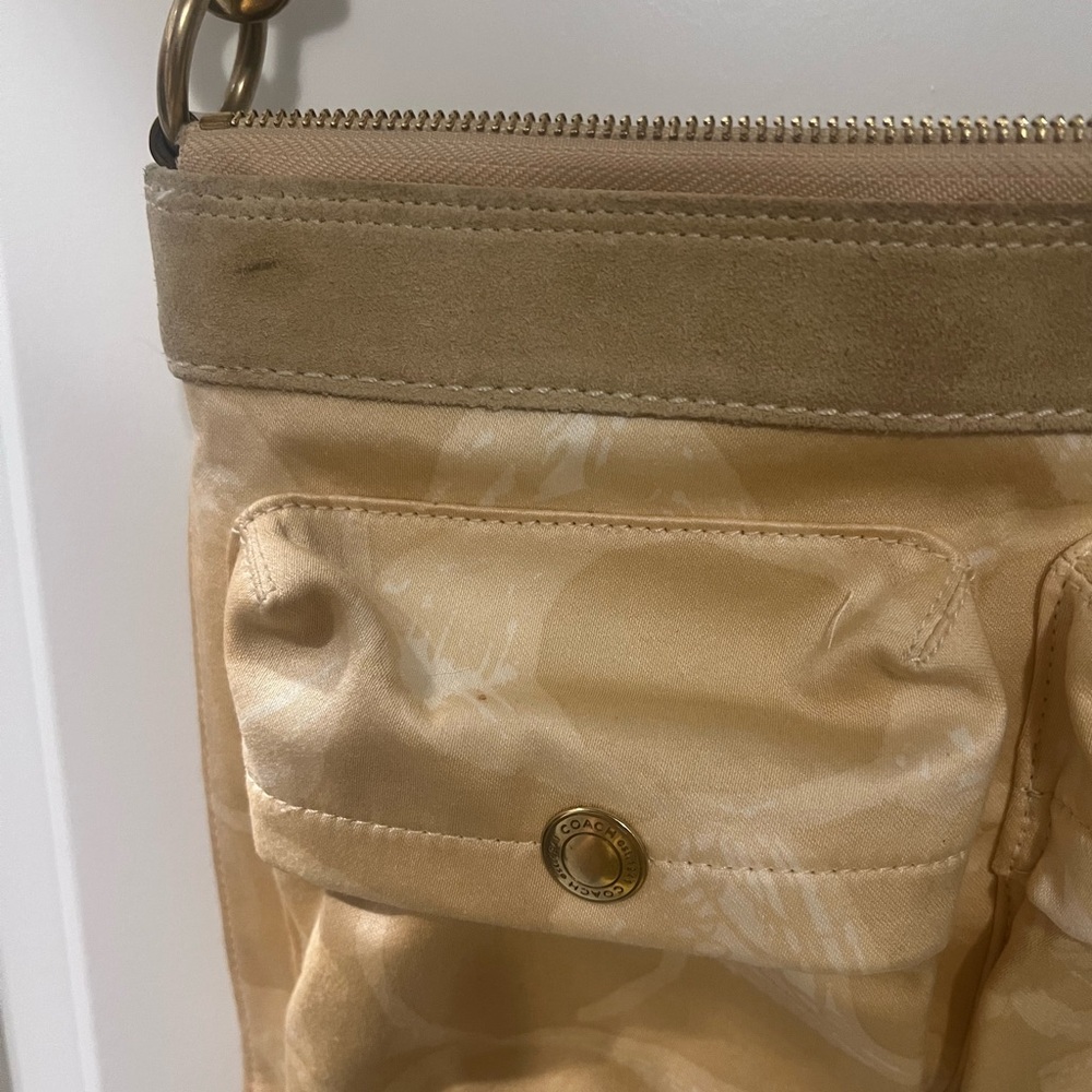 Vintage Coach jacquard canvas and leather crossbody - Picture 3 of 16